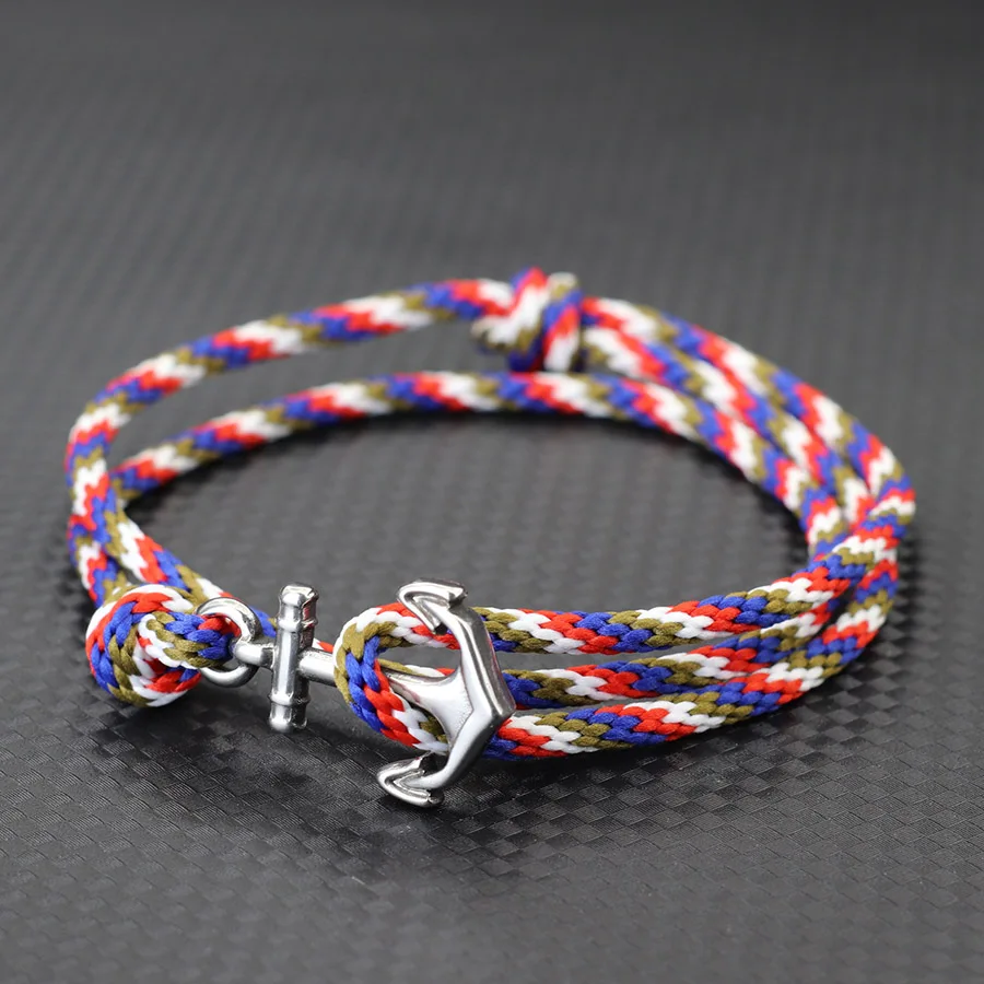 Braided Anchor Bracelet Double Layer Rope Braclet Men Adjustable Women Navy Style Nautical Adventure Accessories Students
Braided Anchor Bracelet Double Layer Rope Braclet Men Adjustable Women Navy Style Nautical Adventure Accessories Students