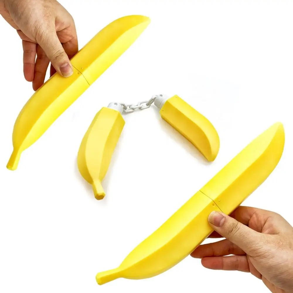 Creative Banana Nunchucks Toy 3D Printed Simulation Fruit Thumb Chucks Toys Simulation Fruit Props Realistic Banana Folding Toy
Creative Banana Nunchucks Toy 3D Printed Simulation Fruit Thumb Chucks Toys Simulation Fruit Props Realistic Banana Folding Toy