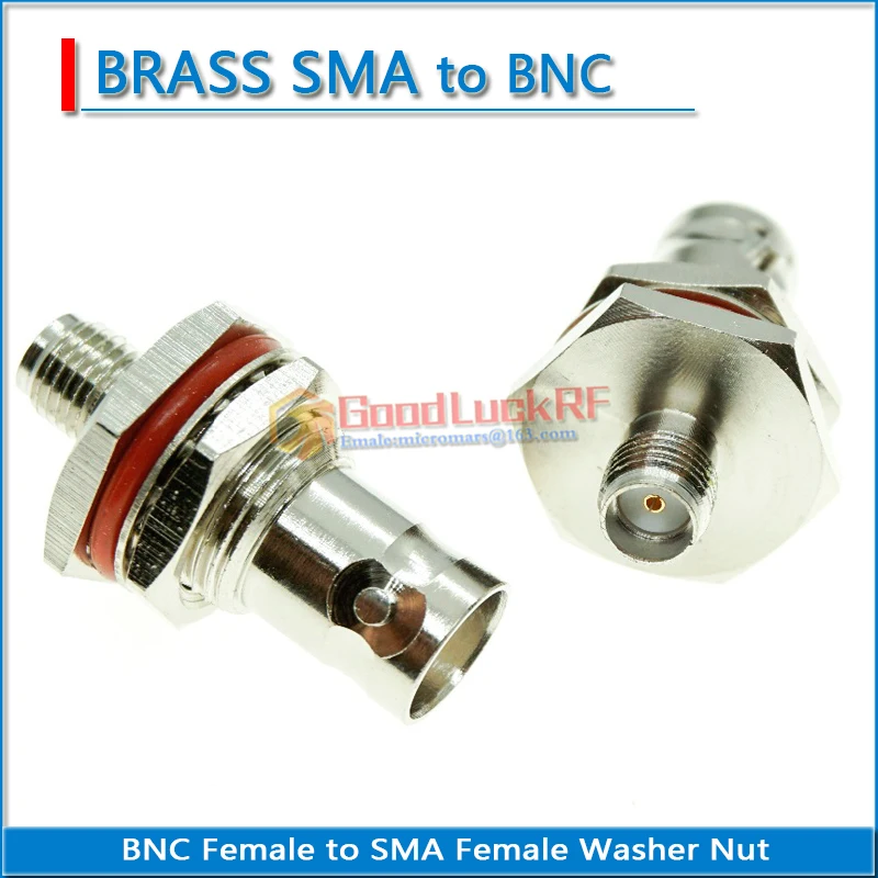 Q9 BNC Female to SMA Female Plug O-ring Bulkhead Panel Mount Washer Nut Nickel Plated Brass RF Connector Coaxial Socke
Q9 BNC Female to SMA Female Plug O-ring Bulkhead Panel Mount Washer Nut Nickel Plated Brass RF Connector Coaxial Socke