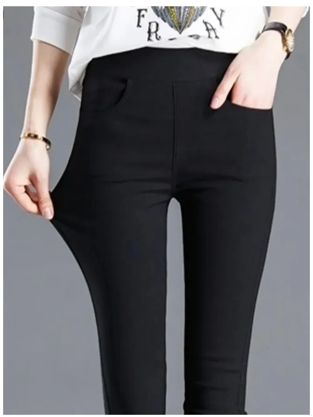 Женские эластичные брюки Белые прямые брюки Узкие брюки-карго Нулевые прозрачные повседневные брюки
Женские эластичные брюки Белые прямые брюки Узкие брюки-карго Нулевые прозрачные повседневные брюки