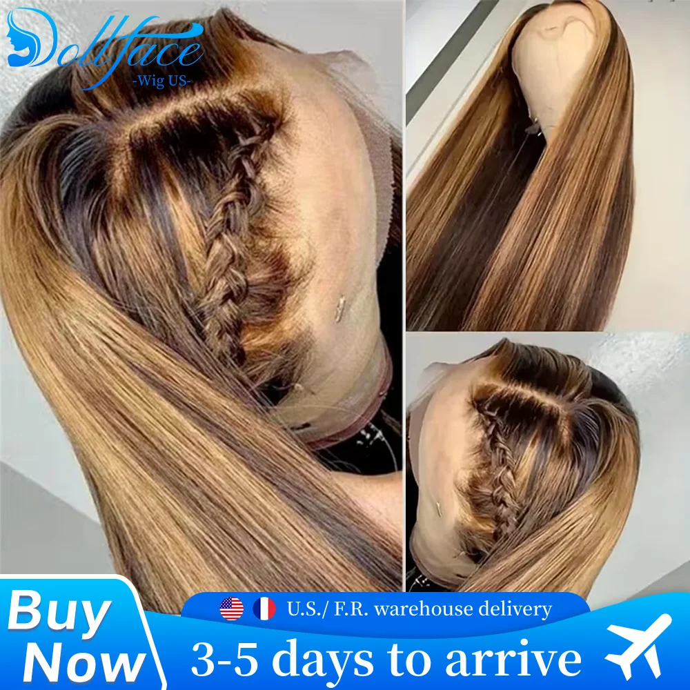 P4/27 Highlight Wig Human Hair Bone Straight 13x6 HD Lace Front Wig Brazilian Ombre Highlight Colored Wig Pre Plucked With Baby Hair
P4/27 Highlight Wig Human Hair Bone Straight 13x6 HD Lace Front Wig Brazilian Ombre Highlight Colored Wig Pre Plucked With Baby Hair