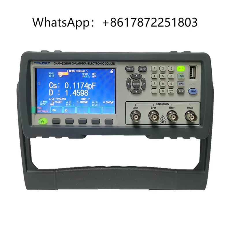 Chuangkai CKT2830 Bench Capacitance Impedance Measure Instrument LCR Digital Meter Frequency 50Hz-100KHz 10 Points
Chuangkai CKT2830 Bench Capacitance Impedance Measure Instrument LCR Digital Meter Frequency 50Hz-100KHz 10 Points