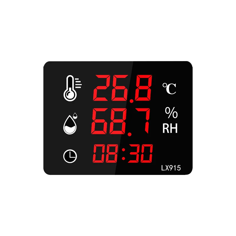 Industrial temperature and humidity meter external sound and e and humidity overrun reminder control LX915F
Industrial temperature and humidity meter external sound and e and humidity overrun reminder control LX915F