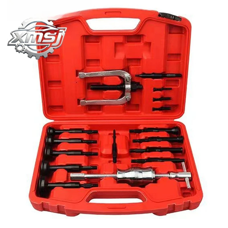 Kit extracción cojinetes carrera interior y sello, juego extractores orificios ciegos, martillo slizante, herra
Kit extracción cojinetes carrera interior y sello, juego extractores orificios ciegos, martillo slizante, herra
