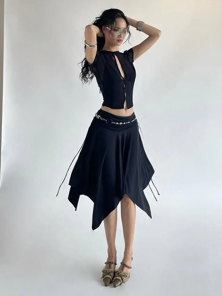 Nibber Daily Fashion Classic 2 Piece Set Women Chic Hollow Mesh Patchwork T-Shirt+Flare Pants+Irregular Hem Skirts Street Suits
Nibber Daily Fashion Classic 2 Piece Set Women Chic Hollow Mesh Patchwork T-Shirt+Flare Pants+Irregular Hem Skirts Street Suits