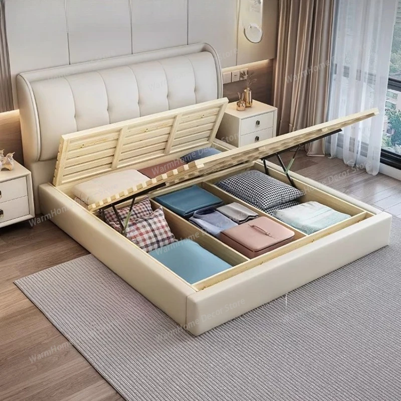Storage Multifunctional Bed Design Space Saving Simple Queen Double Bed Luxury Headboards Letto Matrimoniale Unique Furniture
Storage Multifunctional Bed Design Space Saving Simple Queen Double Bed Luxury Headboards Letto Matrimoniale Unique Furniture