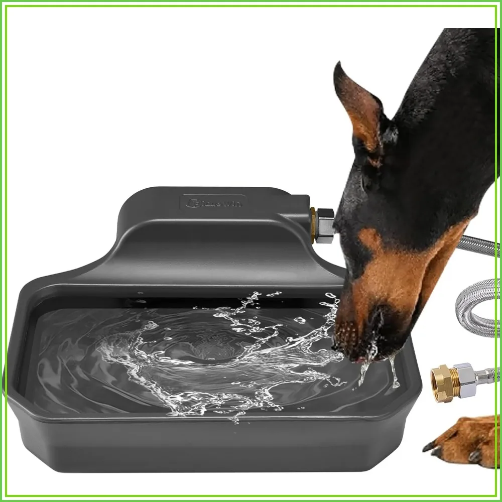 1 Gallon Auto-Fill Dog Water Dispenser, BPA Free, Easy Install for Indoor/Outdoor
1 Gallon Auto-Fill Dog Water Dispenser, BPA Free, Easy Install for Indoor/Outdoor