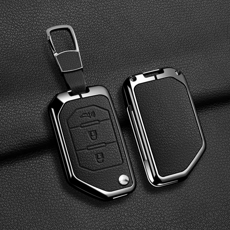 For Jeep Gladiator JT Sahara JLU Wrangler JL Rubicon Zinc Alloy Leather 2 3 4 Buttons Car Key Case Cover Keychain Accessories
For Jeep Gladiator JT Sahara JLU Wrangler JL Rubicon Zinc Alloy Leather 2 3 4 Buttons Car Key Case Cover Keychain Accessories