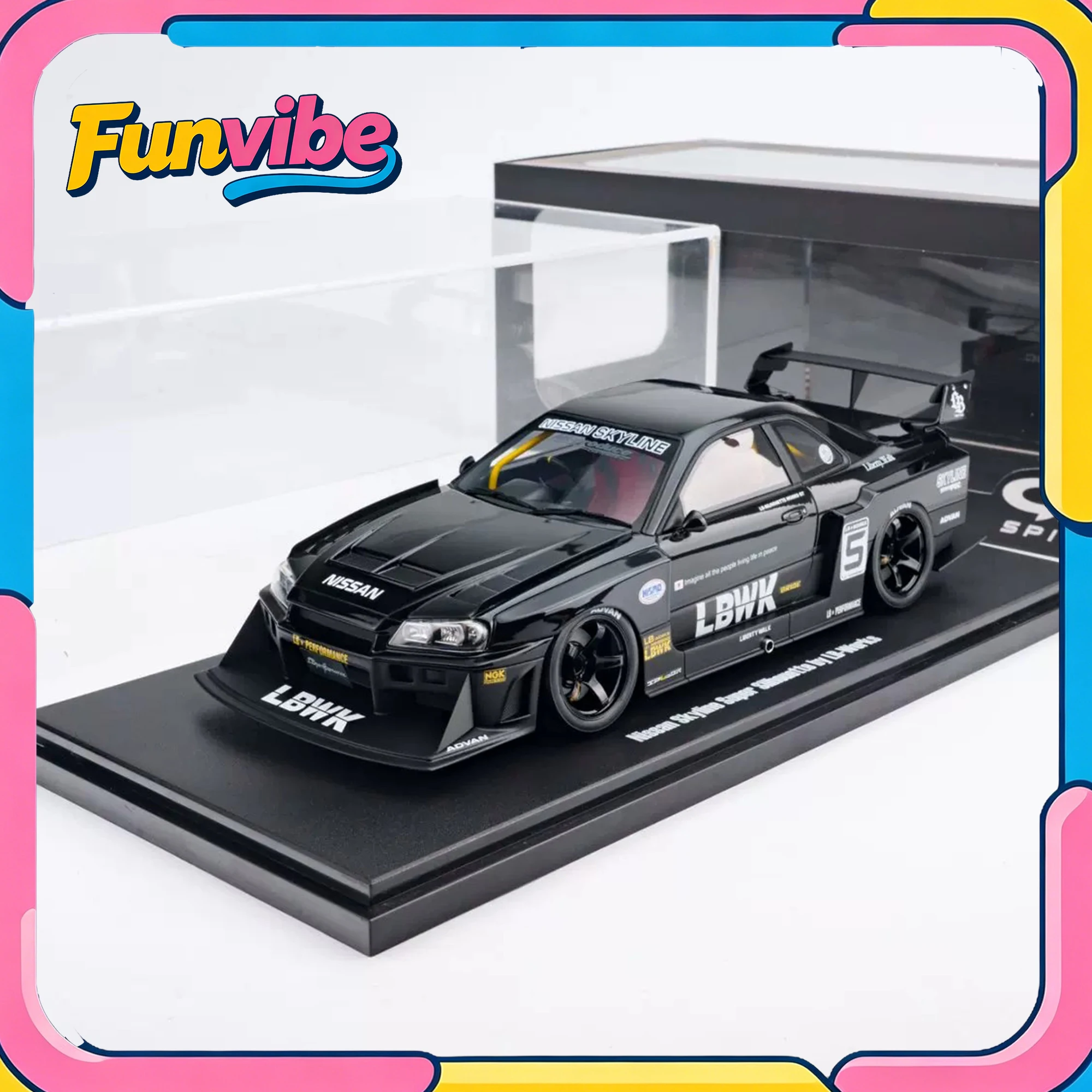 GT Spirit 1/18 Nissan Skyline GT-R R34 LB Super Silhouette Resin Car Model Limited Ver Simulation Collection Cars for Boy Gift
GT Spirit 1/18 Nissan Skyline GT-R R34 LB Super Silhouette Resin Car Model Limited Ver Simulation Collection Cars for Boy Gift