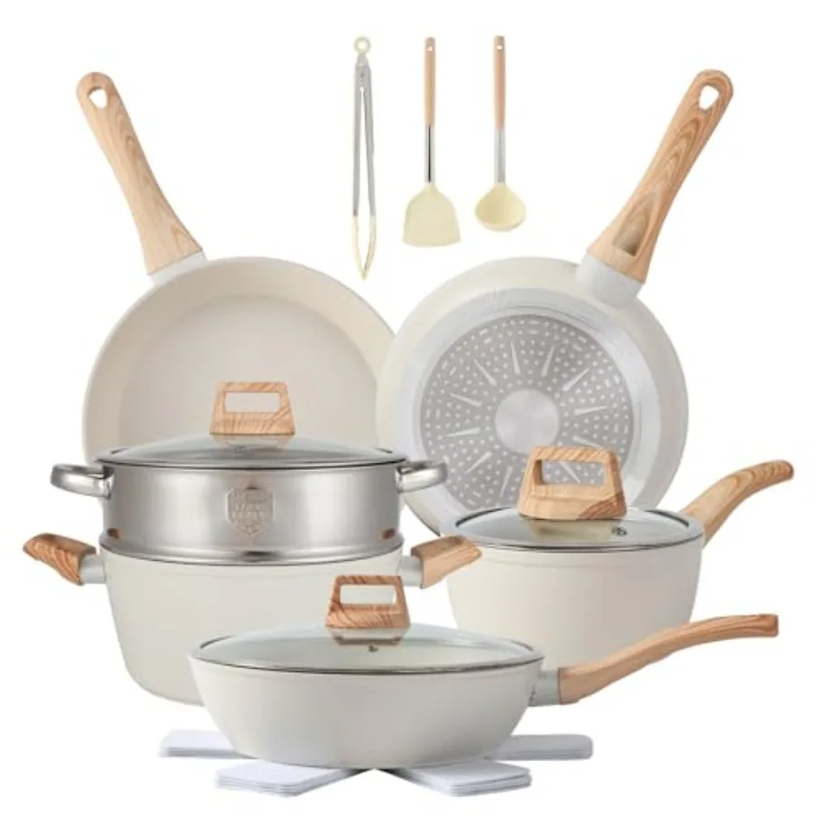 16PCS Pots and Pans Set Non Stick Cookware Set Nonstick with Cooking Set
16PCS Pots and Pans Set Non Stick Cookware Set Nonstick with Cooking Set