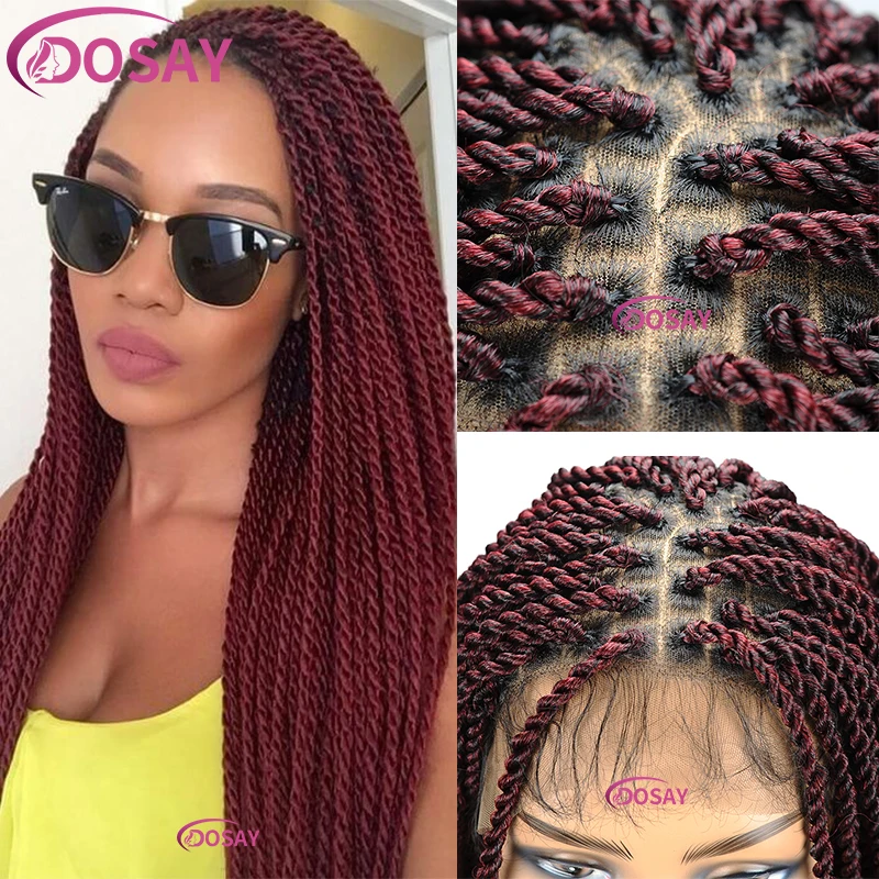 Synthetic Goddess Faux Locs Braided Wigs For Black Women Burgundy Twist Full Lace Braided Wigs Box Braid Lace Front Wig Dosay
Synthetic Goddess Faux Locs Braided Wigs For Black Women Burgundy Twist Full Lace Braided Wigs Box Braid Lace Front Wig Dosay