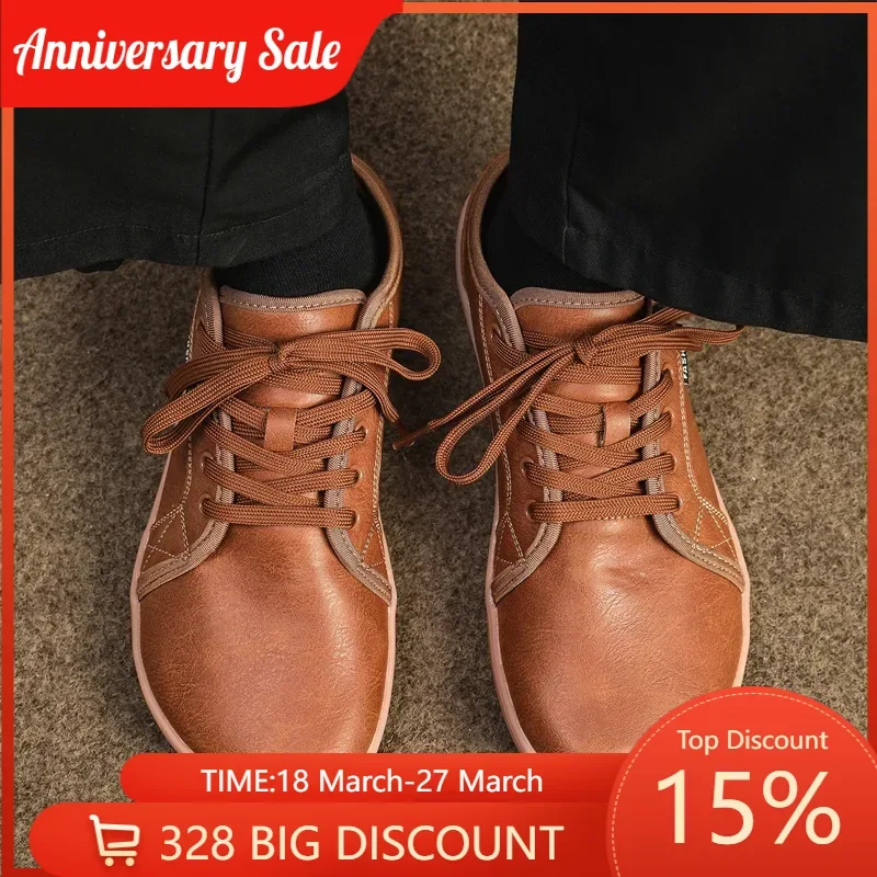 Wide Leather Casual Shoes Men's and Women's Large Size Soft Lace Leather Shoes Non-slip Breathable Comfortable
Wide Leather Casual Shoes Men's and Women's Large Size Soft Lace Leather Shoes Non-slip Breathable Comfortable