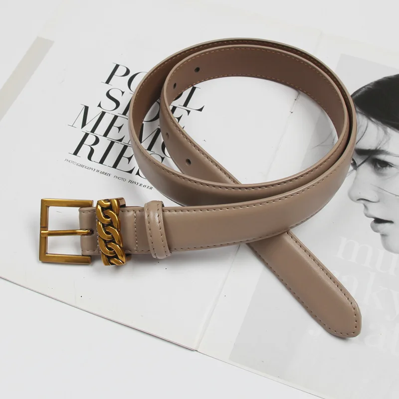 High Quality Fashion Cowhide New Women Belt Decorative Belt Dress Jeans Letter Buckle Genuine Leather Belt Designer Strap
High Quality Fashion Cowhide New Women Belt Decorative Belt Dress Jeans Letter Buckle Genuine Leather Belt Designer Strap