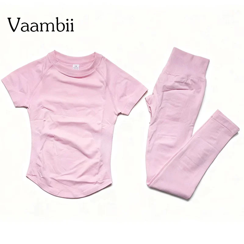 Impact Short Sleeve Top+Leggings Workout Sets Gym Set Outfit 2 Pieces Yoga Suit for Women Seamless Fitness Gym Clothes
Impact Short Sleeve Top+Leggings Workout Sets Gym Set Outfit 2 Pieces Yoga Suit for Women Seamless Fitness Gym Clothes