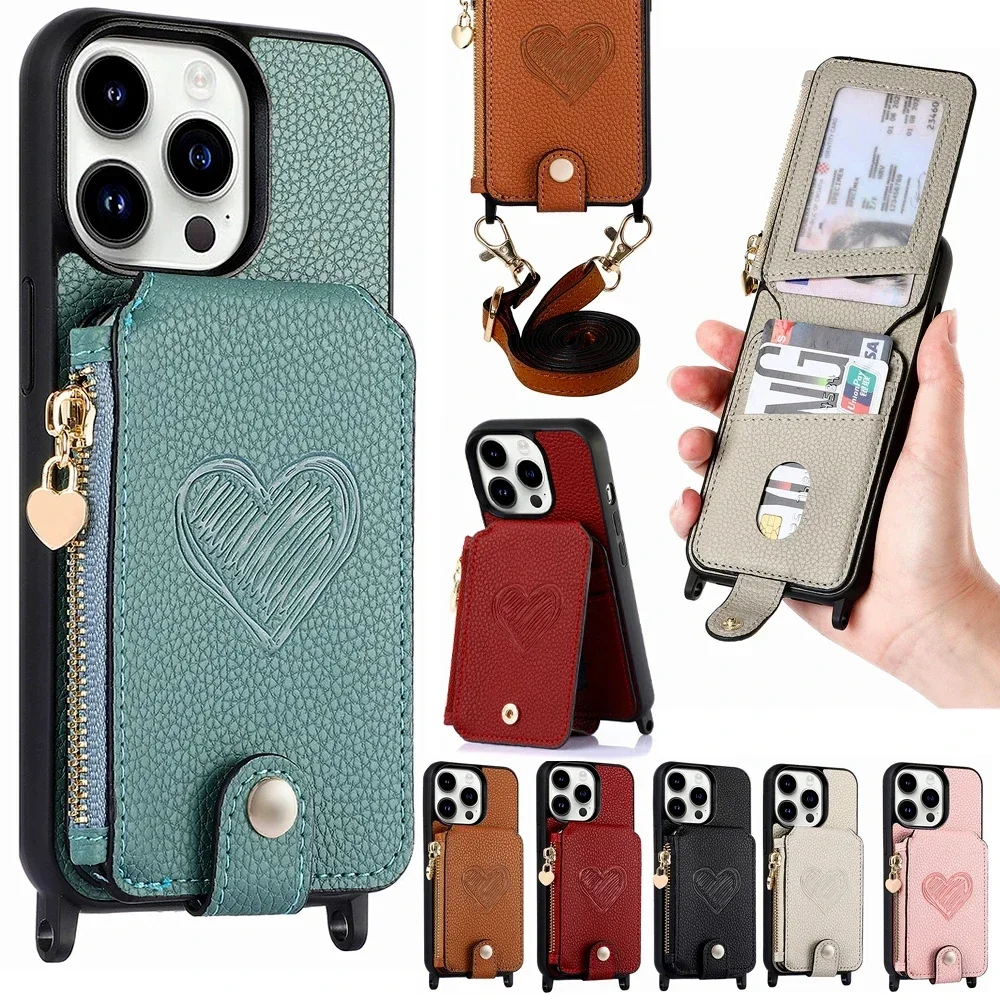 Crossbody Lanyard Zipper Leather Wallet Case Phone Cover for iPhone 16 14 11 12 13 15 Pro Max Magnetic Card Slot Holder Shell
Crossbody Lanyard Zipper Leather Wallet Case Phone Cover for iPhone 16 14 11 12 13 15 Pro Max Magnetic Card Slot Holder Shell