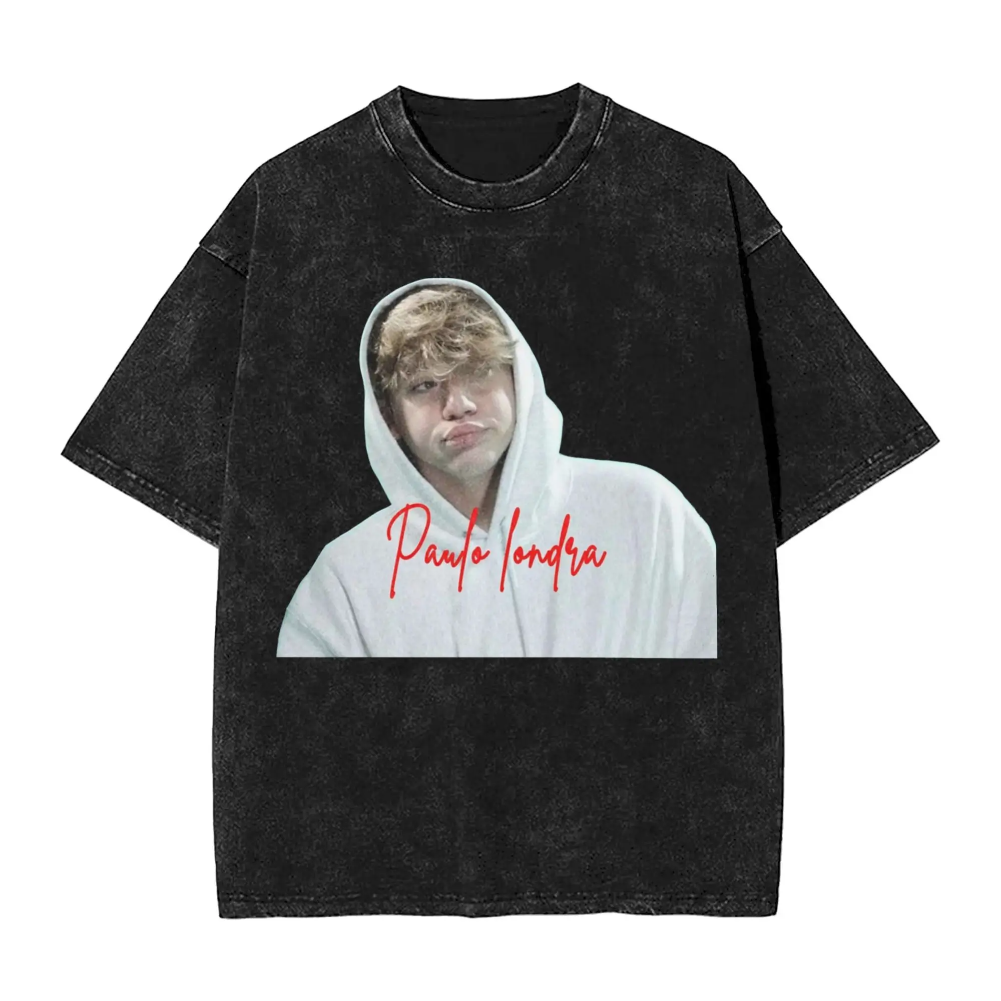 Washed T Shirts Paulo Londra Hip Hop Vintage T-Shirt Harajuku Streetwear Short Sleeve Summer Tops Tee Shirt Men Women
Washed T Shirts Paulo Londra Hip Hop Vintage T-Shirt Harajuku Streetwear Short Sleeve Summer Tops Tee Shirt Men Women