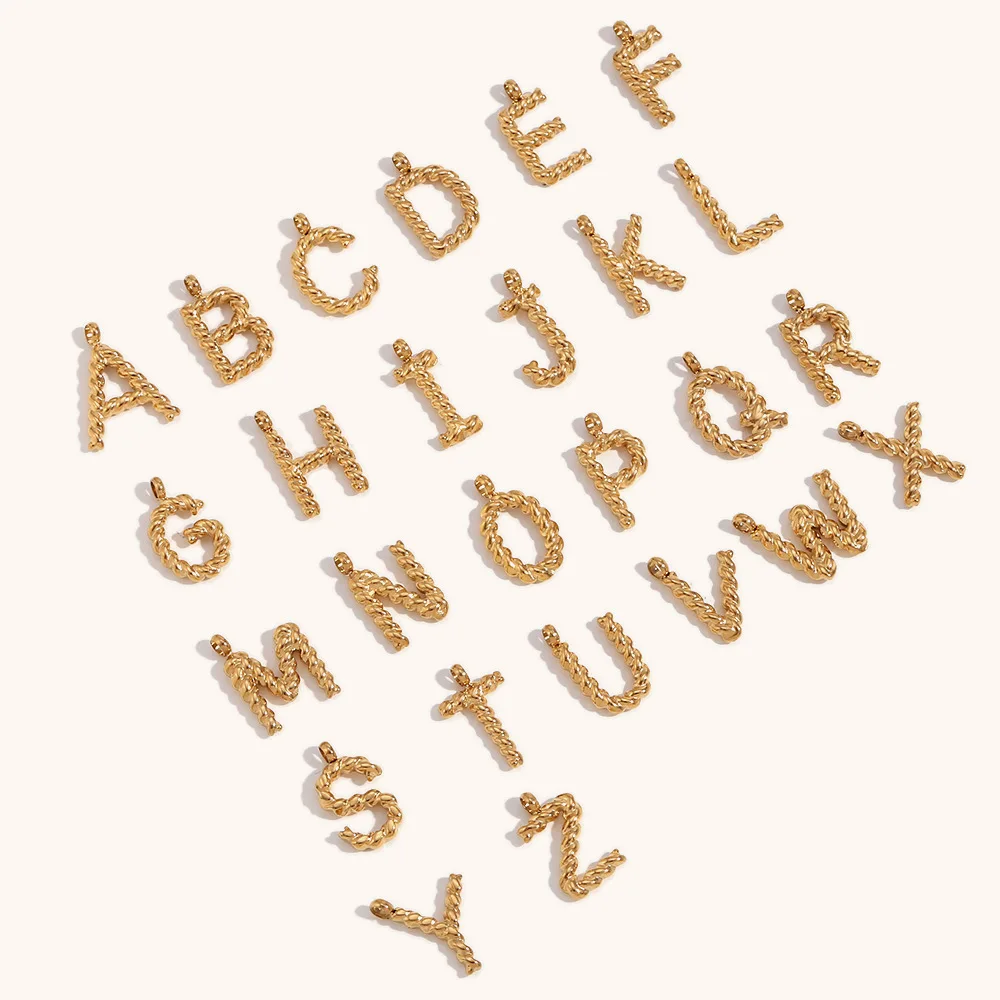 Personalized 3d Letter Necklace Custom Initial Letter Mini Twisted Letter Pendant Stainless Steel 18k Gold Plated Gift For Her
Personalized 3d Letter Necklace Custom Initial Letter Mini Twisted Letter Pendant Stainless Steel 18k Gold Plated Gift For Her