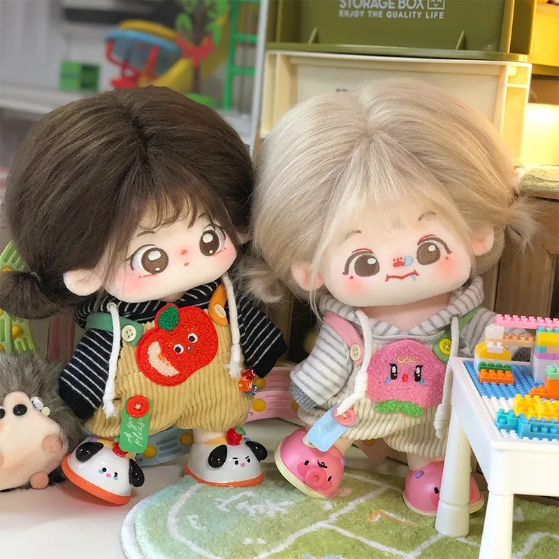 20cm Doll Clothes Cartoon Jumpsuit Cotton Doll Plush Toy Replacement Clothing Kids Toy Gifts Fruit and vegetable Strap pants set
20cm Doll Clothes Cartoon Jumpsuit Cotton Doll Plush Toy Replacement Clothing Kids Toy Gifts Fruit and vegetable Strap pants set