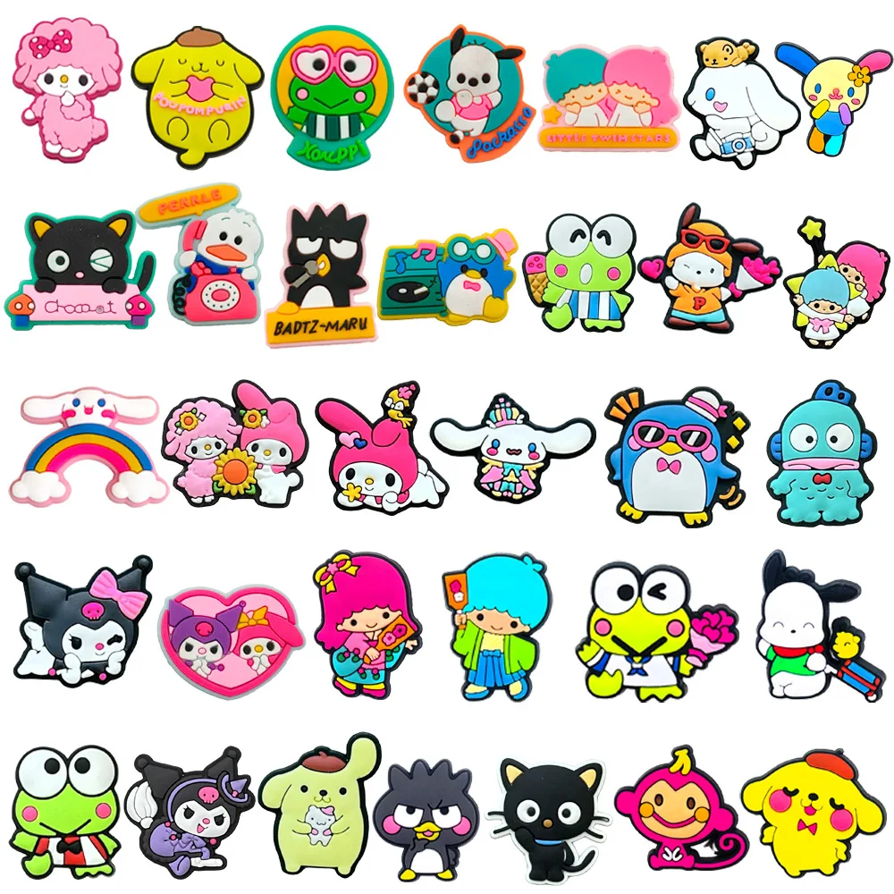 Sanrio Pochacco Kuromi HelloKitty Pudding Dog DIY Accessories and Decorations Series Shoe Charms Accessories for Crocs Sandals
Sanrio Pochacco Kuromi HelloKitty Pudding Dog DIY Accessories and Decorations Series Shoe Charms Accessories for Crocs Sandals