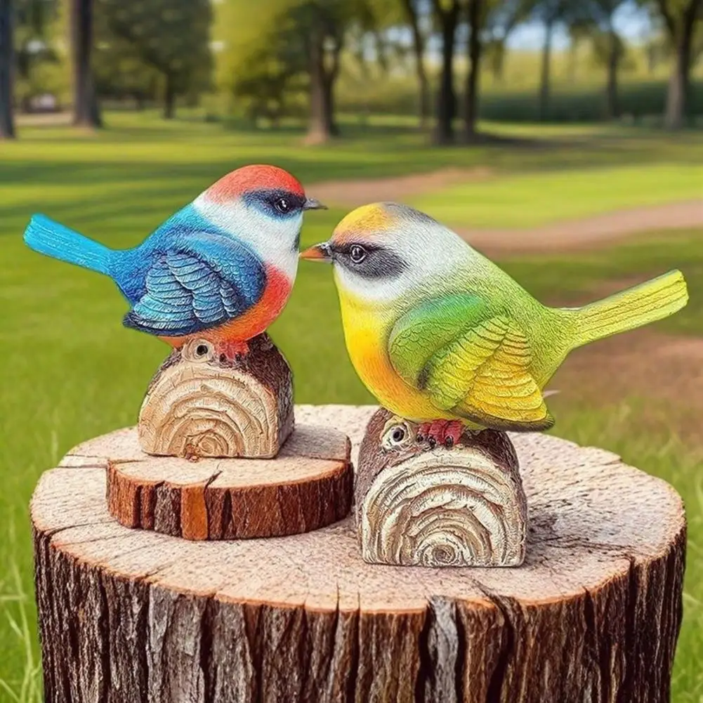 Bird Ornament With Light-Triggered Bird Sound Lifelike Look Decorative Bird Sculpture Garden Courtyard Decor Garden Ornament
Bird Ornament With Light-Triggered Bird Sound Lifelike Look Decorative Bird Sculpture Garden Courtyard Decor Garden Ornament