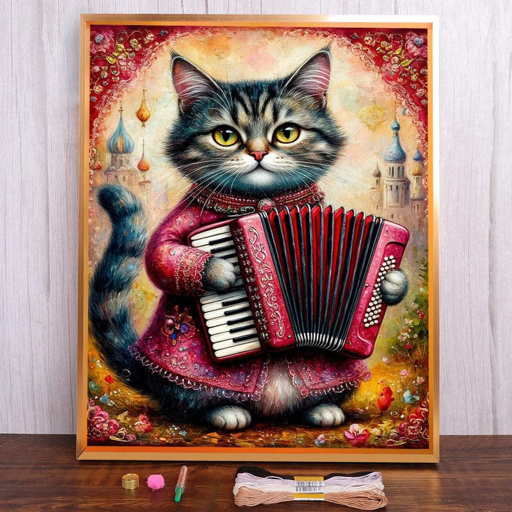 Cartoon Cat Printed Fabric Cross-Stitch DIY Embroidery Kit Handicraft Sewing Hobby Needlework Home Decor Promotions Design
Cartoon Cat Printed Fabric Cross-Stitch DIY Embroidery Kit Handicraft Sewing Hobby Needlework Home Decor Promotions Design