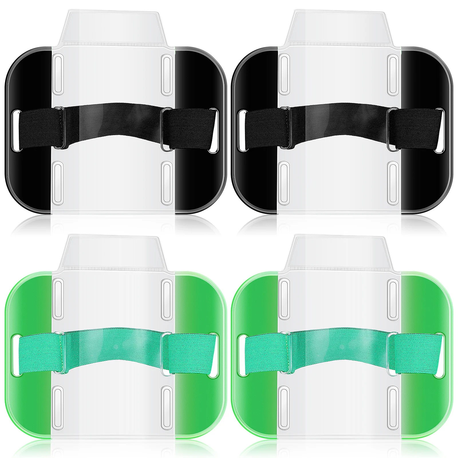 4Pcs Arm Badge Holders Adjustable Strap Id Card Name Tag Armbands Transparent Badge Holder for Work Security Personnel Staff
4Pcs Arm Badge Holders Adjustable Strap Id Card Name Tag Armbands Transparent Badge Holder for Work Security Personnel Staff