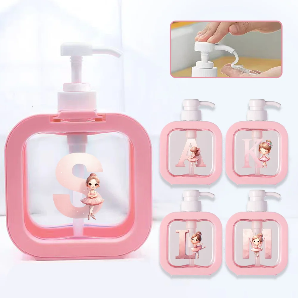 500ml Large Capacity Press Lotion Bottle Durable Repeatable Ballerina Girl Initial Name 26 Letters Pattern
500ml Large Capacity Press Lotion Bottle Durable Repeatable Ballerina Girl Initial Name 26 Letters Pattern