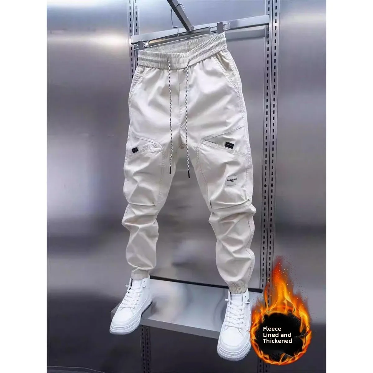 Мужские повседневные брюки с эластичной талией, весна-лето, новинка, модные городские универсальные брюки в корейском стиле, узкие, для работы
Мужские повседневные брюки с эластичной талией, весна-лето, новинка, модные городские универсальные брюки в корейском стиле, узкие, для работы