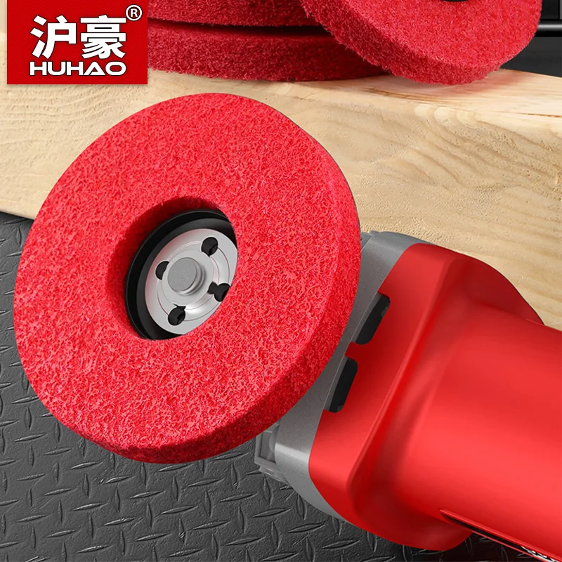 HUHAO Red Nylon Fiber Polishing Wheel 12mm Thick Angle Grinder Disc for Metal Rust Removal Grinding Abrasive Tool
HUHAO Red Nylon Fiber Polishing Wheel 12mm Thick Angle Grinder Disc for Metal Rust Removal Grinding Abrasive Tool