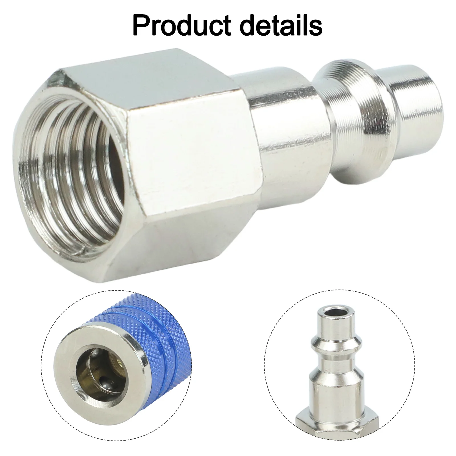 1 4 NPT Fittings Quick Coupler Set Quick Connection Design High Pressure Resistant Long-lasting Performance Use In Workshops