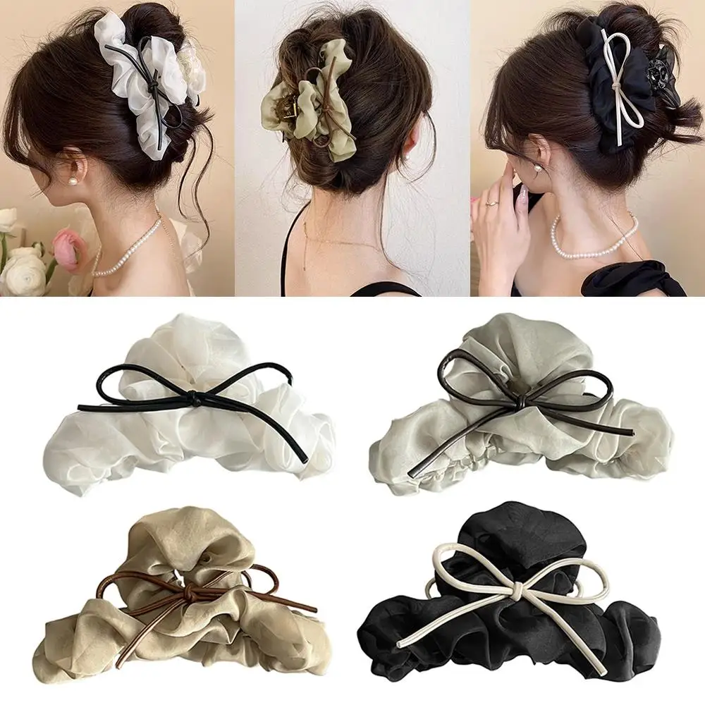 Sweet Mesh Pleated Hair Clip Ponytail Grab Clip Leather Bowknot Ribbon Shark Clip Hair Accessories Organza Bubble Hair Claw
Sweet Mesh Pleated Hair Clip Ponytail Grab Clip Leather Bowknot Ribbon Shark Clip Hair Accessories Organza Bubble Hair Claw
