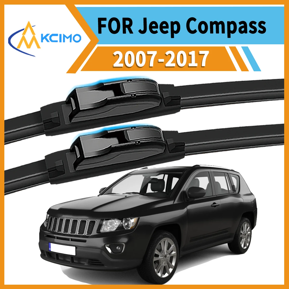Clear Vision Rain or Shine 2PCS Front Wiper Blades for Jeep Compass MK49 2007–2017 All-Weather Durability Safe Driving
Clear Vision Rain or Shine 2PCS Front Wiper Blades for Jeep Compass MK49 2007–2017 All-Weather Durability Safe Driving