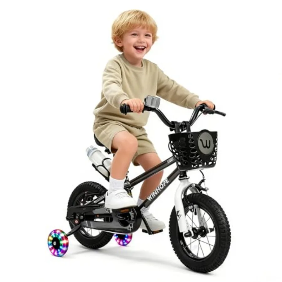 Bike 12 14 16 18 Inch Toddler Bicycle with Light Up Training Wheels and Dual Brakes Bike for Beginner with Adjustable Seat and
Bike 12 14 16 18 Inch Toddler Bicycle with Light Up Training Wheels and Dual Brakes Bike for Beginner with Adjustable Seat and