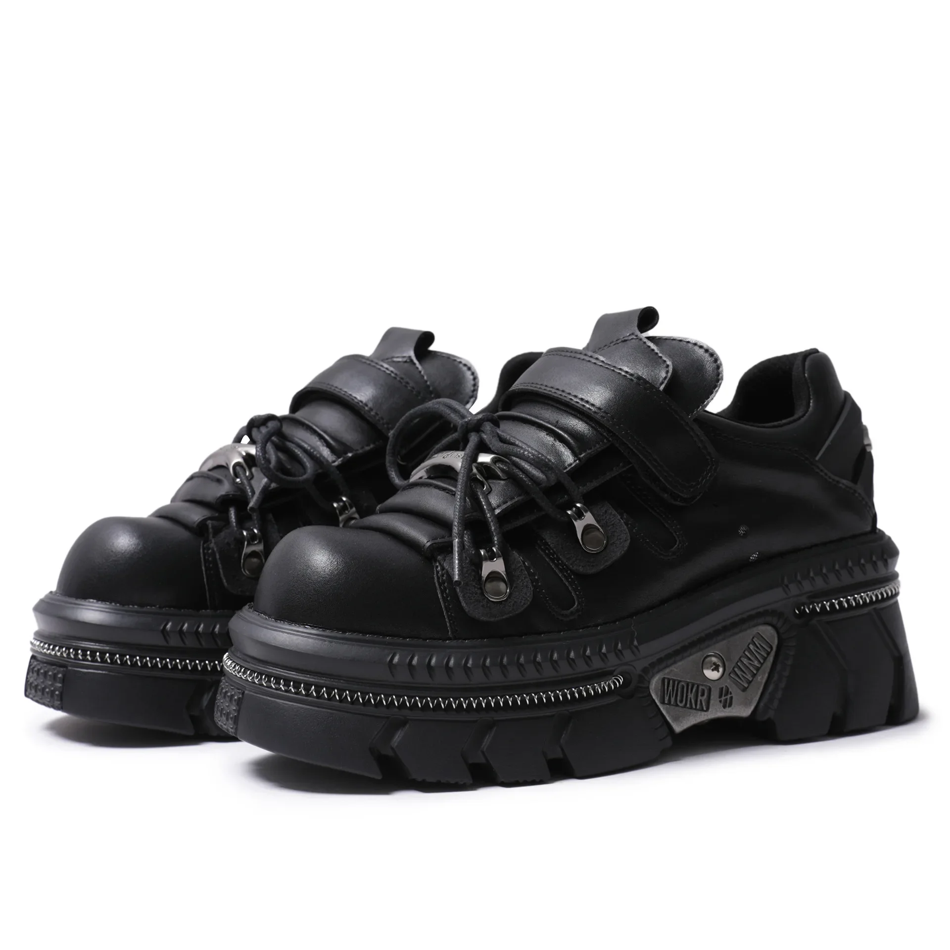 Fashion Women's Genuine Leather Motorcycle Boots,Thick Heel Rome Metal Chain Shoes,Platform Punk Street Ankle Boots Non-slip
Fashion Women's Genuine Leather Motorcycle Boots,Thick Heel Rome Metal Chain Shoes,Platform Punk Street Ankle Boots Non-slip