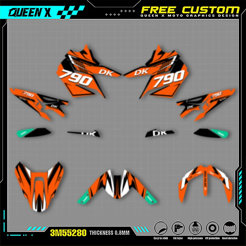 Queen X MOTOR Motorcycle Graphics Background Decals Stickers Kits For KTM Duke 790 890 Adventure 2018-2021 002
Queen X MOTOR Motorcycle Graphics Background Decals Stickers Kits For KTM Duke 790 890 Adventure 2018-2021 002