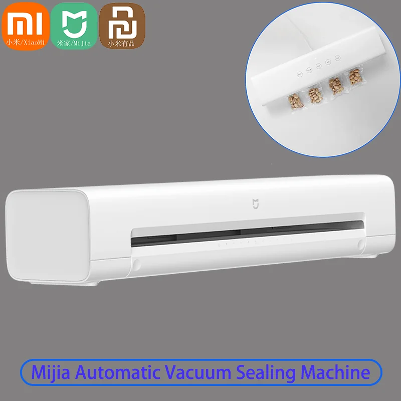 Xiaomi Mijia Smart Big Suction Fully Automatic Without Pressing Vacuum Food Sealer Household Kitchen Degasser Packing Machine
Xiaomi Mijia Smart Big Suction Fully Automatic Without Pressing Vacuum Food Sealer Household Kitchen Degasser Packing Machine