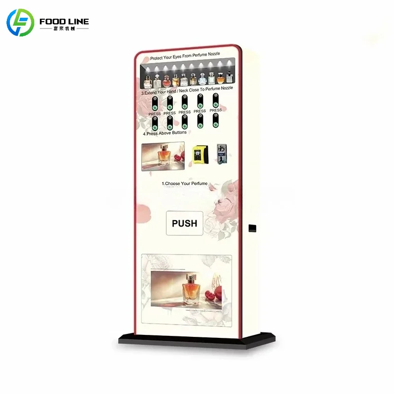 Customized Smart Vertical Perfume Vending Machine Touch Screen Advertising Multi-Payment Coin Credit Card Equipment
Customized Smart Vertical Perfume Vending Machine Touch Screen Advertising Multi-Payment Coin Credit Card Equipment
