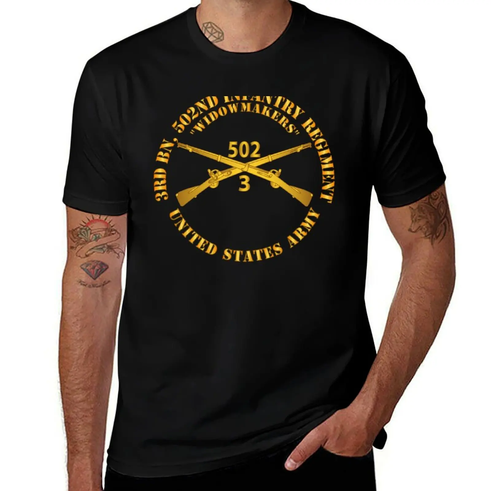 Army - 3rd Bn 502nd Infantry Regt - Widowmakers - Infantry Br T-Shirt graphic tee shirt mens graphic t-shirts
Army - 3rd Bn 502nd Infantry Regt - Widowmakers - Infantry Br T-Shirt graphic tee shirt mens graphic t-shirts