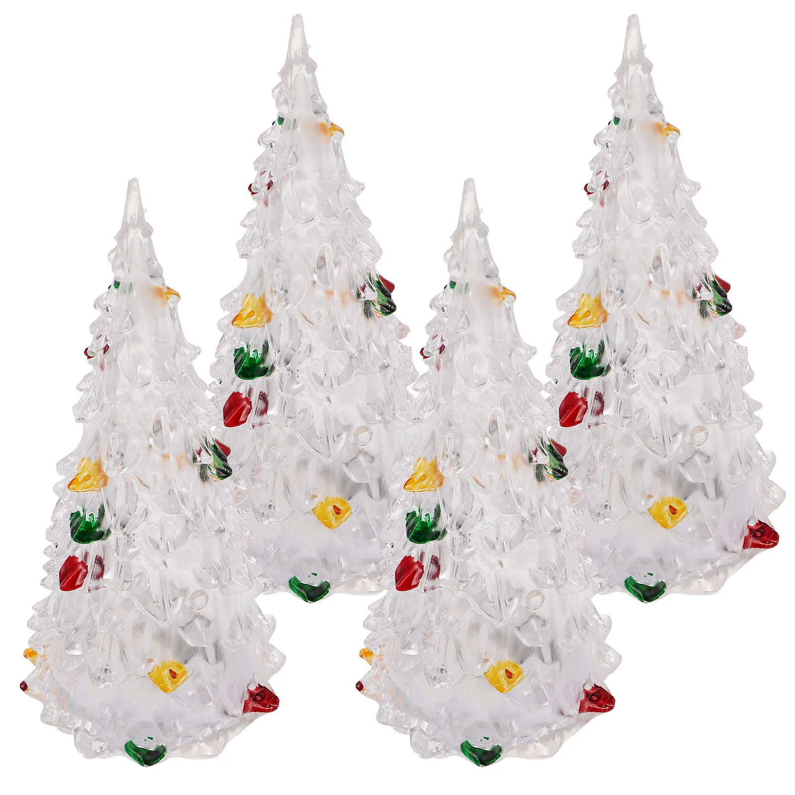 4pcs 12Cm Colorful Crystal Christmas Tree Led Painted Decorative Trees Home Kitchen Living Room Office Party Decoration Xmas
4pcs 12Cm Colorful Crystal Christmas Tree Led Painted Decorative Trees Home Kitchen Living Room Office Party Decoration Xmas