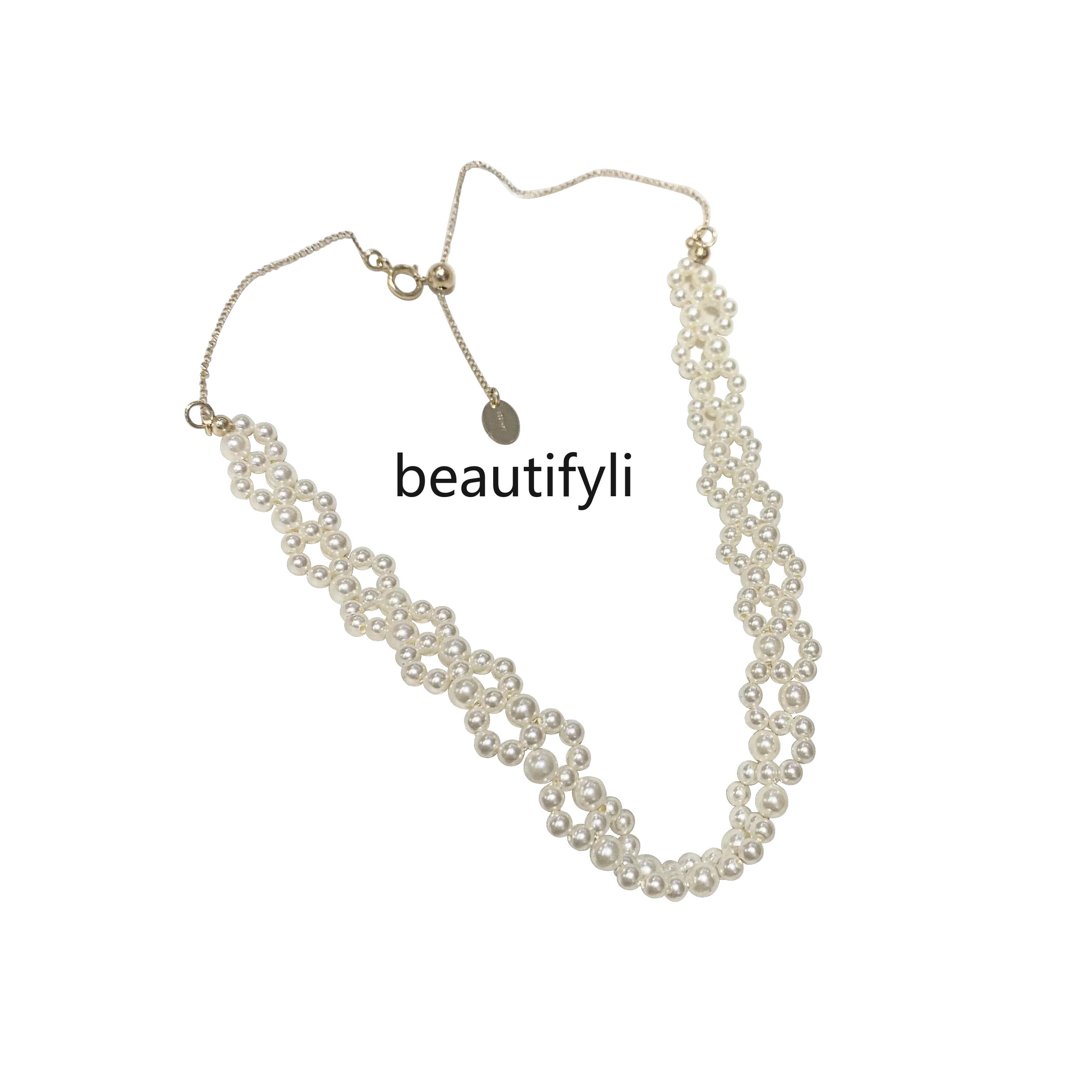L11 yj Super Beautiful Swan Neck Hand-Woven Pearl 14K Bag Gold Necklace Clavicle Chain
L11 yj Super Beautiful Swan Neck Hand-Woven Pearl 14K Bag Gold Necklace Clavicle Chain