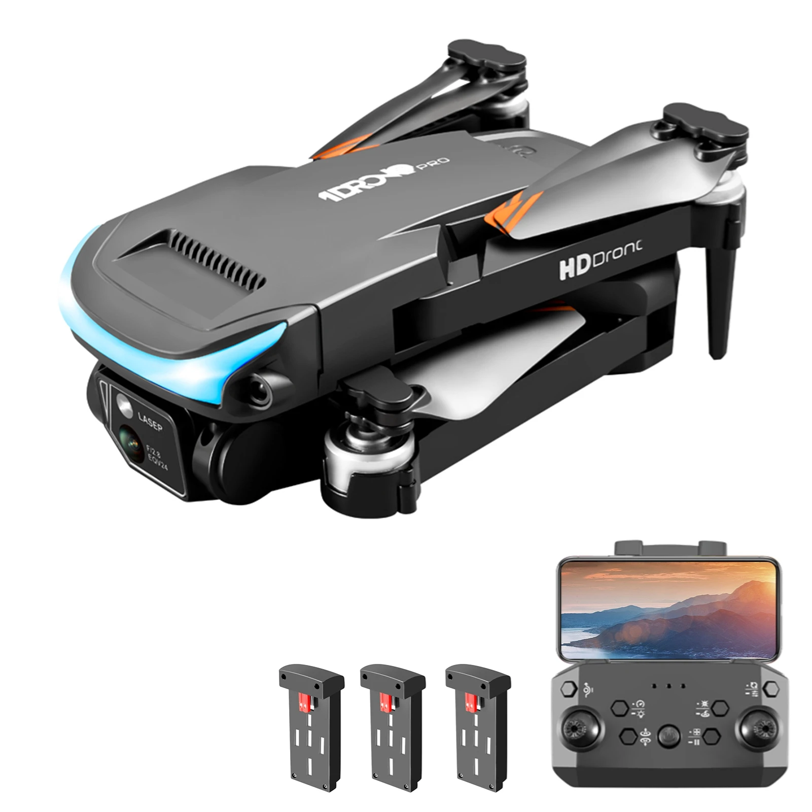 Дрон с дистанционным управлением и камерой, двойная камера 4K, 3-стороннее предотвращение препятствий, оптический поток, квадрокоптер с дистанционным управлением для детей
Дрон с дистанционным управлением и камерой, двойная камера 4K, 3-стороннее предотвращение препятствий, оптический поток, квадрокоптер с дистанционным управлением для детей