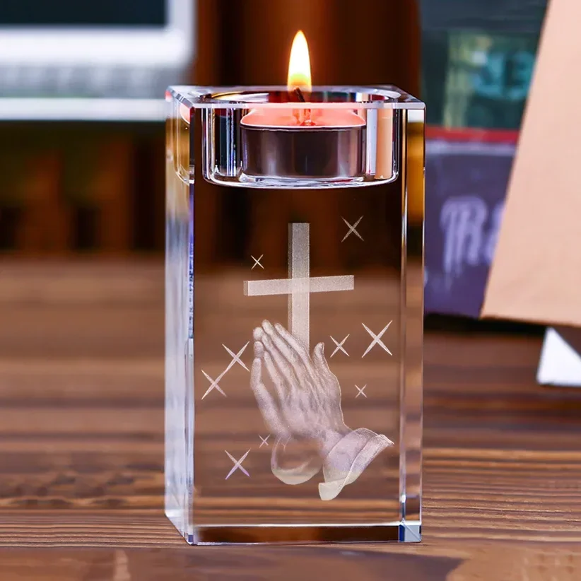 3D Laser Glass Crystal Christian Jesus Cross Candle Holder Home Decor Glass Candle Holder Candlestick Decoration Gift
3D Laser Glass Crystal Christian Jesus Cross Candle Holder Home Decor Glass Candle Holder Candlestick Decoration Gift