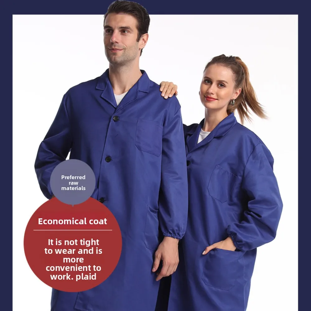 2-piece one-piece long sleeved carrying workshop dust-proof labor protection workwear, blue coat workwear
2-piece one-piece long sleeved carrying workshop dust-proof labor protection workwear, blue coat workwear