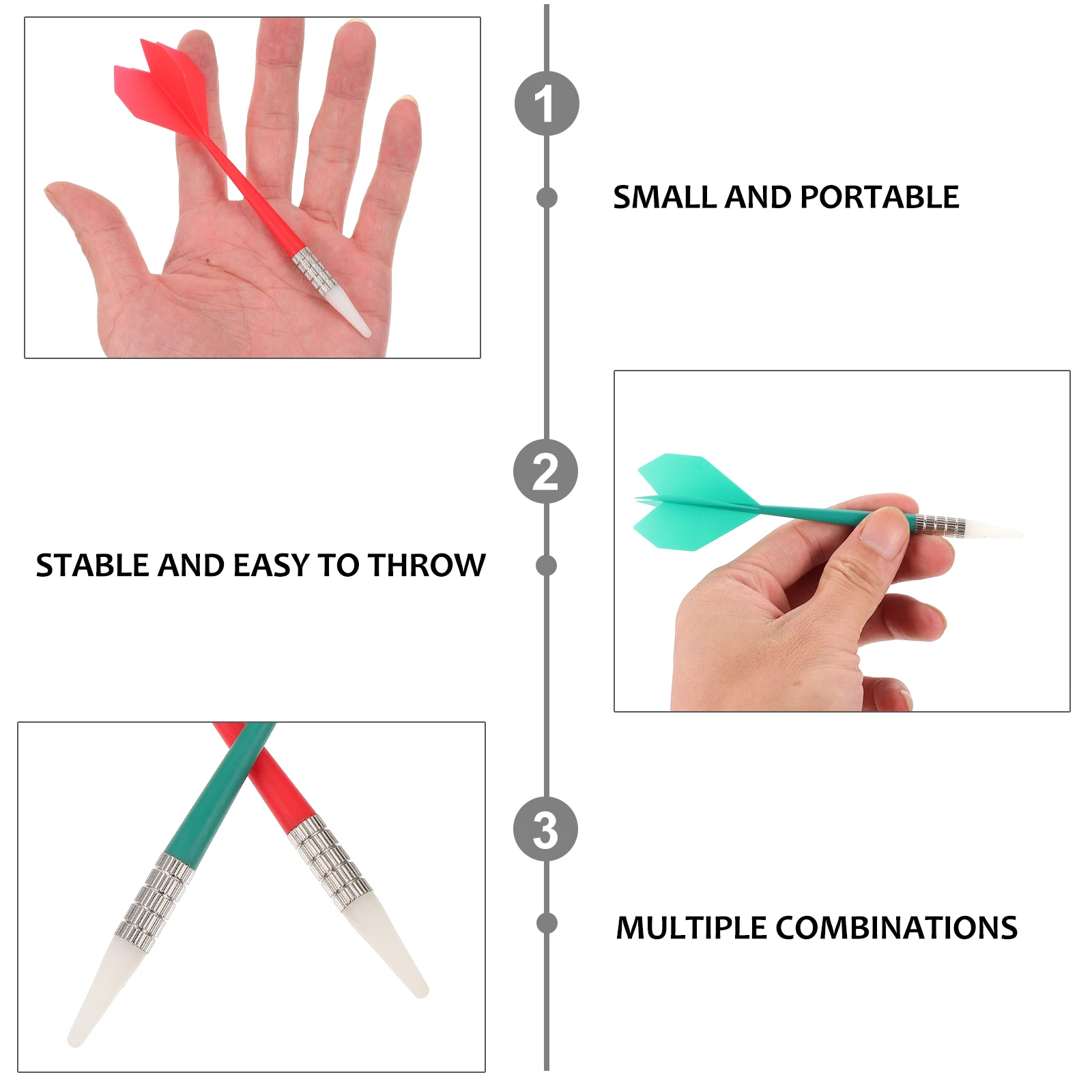6pcs Plastic Tip Dart Outdoor Dart Set Indoor Copper Shafts Throw Game Stable Comfortable Use Beginner Professional
6pcs Plastic Tip Dart Outdoor Dart Set Indoor Copper Shafts Throw Game Stable Comfortable Use Beginner Professional
