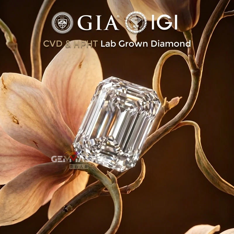Emerald Lab grown diamond CVD HPHT D E F VVS Synthetic Diamond With GIA IGI certificate 0.5ct 1ct 2ct Lab diamond 100% Real
Emerald Lab grown diamond CVD HPHT D E F VVS Synthetic Diamond With GIA IGI certificate 0.5ct 1ct 2ct Lab diamond 100% Real