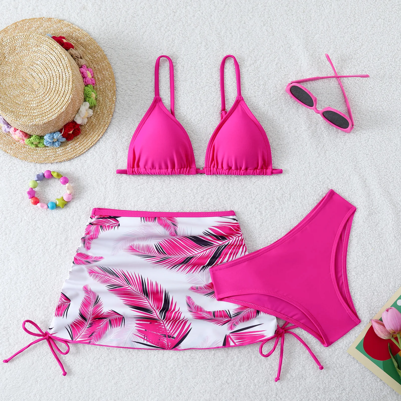 Little Girls 3pack Flower Bikini Sets Kids Swimsuit & Beach Skirts 3-14 Years Children's Swimwear 2026 Teenagers Bathing Suit
Little Girls 3pack Flower Bikini Sets Kids Swimsuit & Beach Skirts 3-14 Years Children's Swimwear 2026 Teenagers Bathing Suit