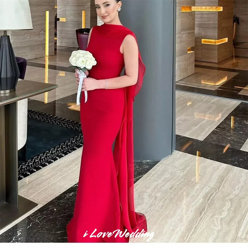 Red Sleeveless Evening Dresses 2025 Satin Ribbon Mermaid Floor-Length Open Back Beaded Tiered Zip Wedding Party Dress Customized
Red Sleeveless Evening Dresses 2025 Satin Ribbon Mermaid Floor-Length Open Back Beaded Tiered Zip Wedding Party Dress Customized