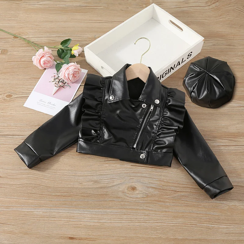 Girls Baby's Kids Coat Jacket Outwear Tops 2022 Black PU Spring Autumn Cotton Christmas Gift Outfits School Children's Clothing
Girls Baby's Kids Coat Jacket Outwear Tops 2022 Black PU Spring Autumn Cotton Christmas Gift Outfits School Children's Clothing