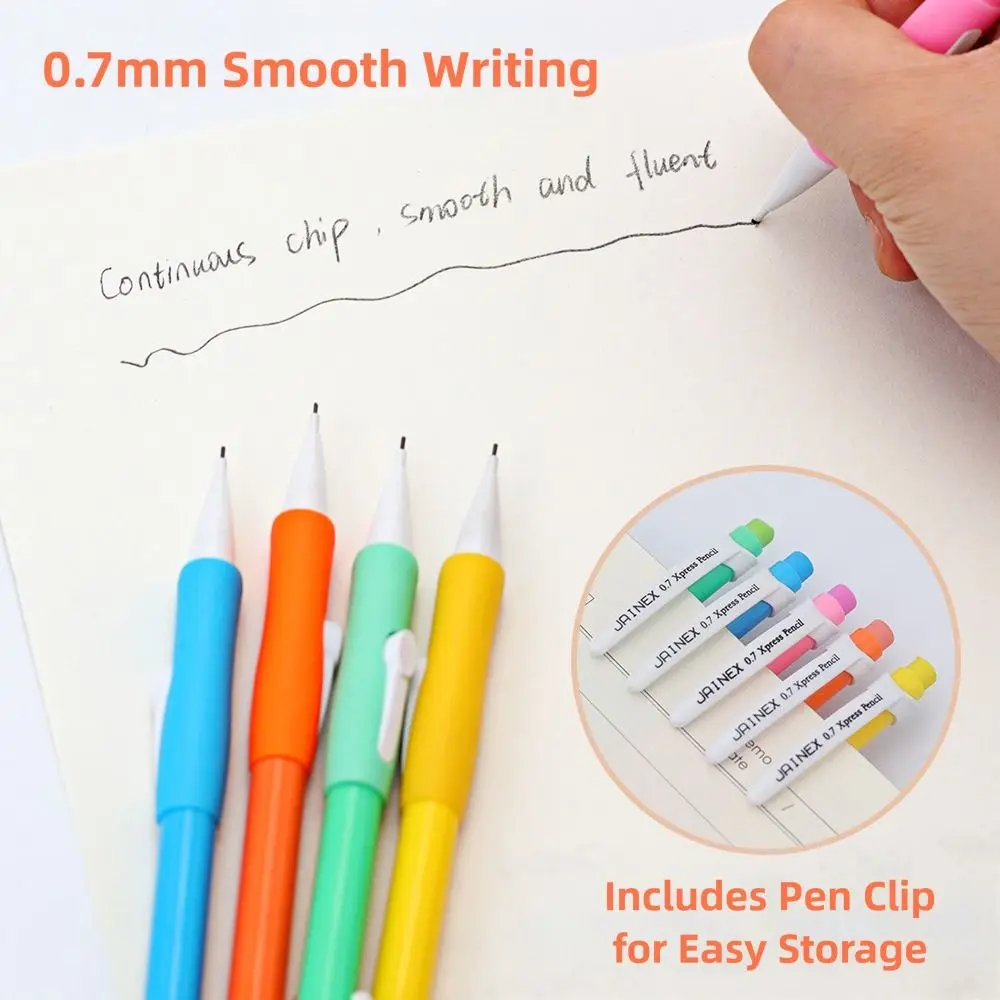 Simple Side Press Using Mechanical Pencil Engineering Drawing Smooth Writing Propelling Pencil 0.7mm 2B Pencil Students
Simple Side Press Using Mechanical Pencil Engineering Drawing Smooth Writing Propelling Pencil 0.7mm 2B Pencil Students