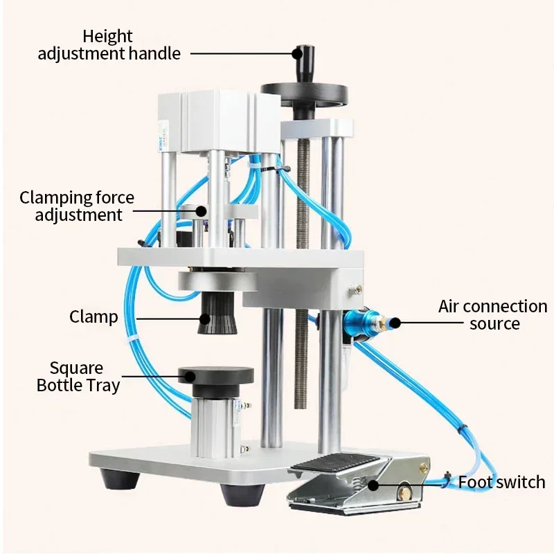LY Perfume Bottle Capping Machine Spray Bottle Sealing Capper for Collar Ring Crimping Vial Top Pressing Option Manual Pneumatic
LY Perfume Bottle Capping Machine Spray Bottle Sealing Capper for Collar Ring Crimping Vial Top Pressing Option Manual Pneumatic